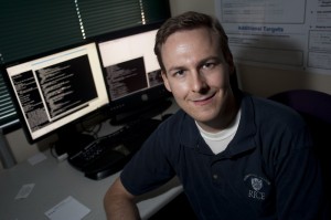 Mathias Ricken is a Ph.D. candidate in computer science at Rice. (Photo by JEFF FITLOW)