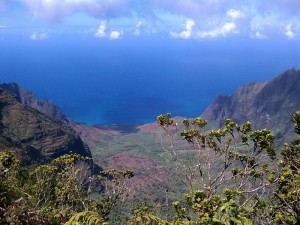 Hiking on Kauai: Na Pali coast.