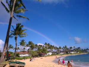 Poipu beach.