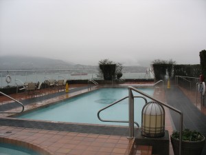 The most wonderful heated outdoor saltwater pool in Vancouver.