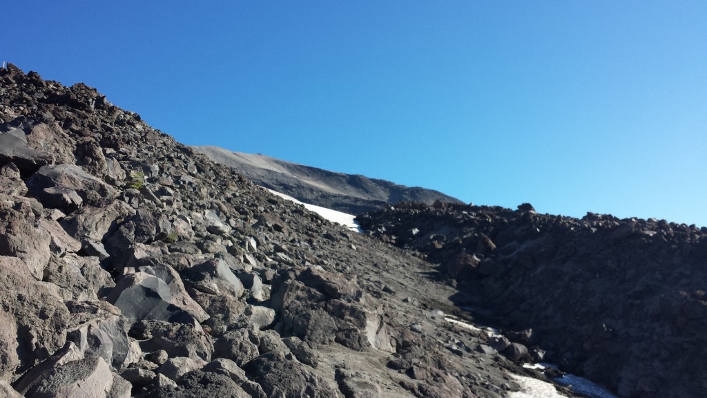 There wasn't a whole lot of snow left anymore, but some glaciers never melt.