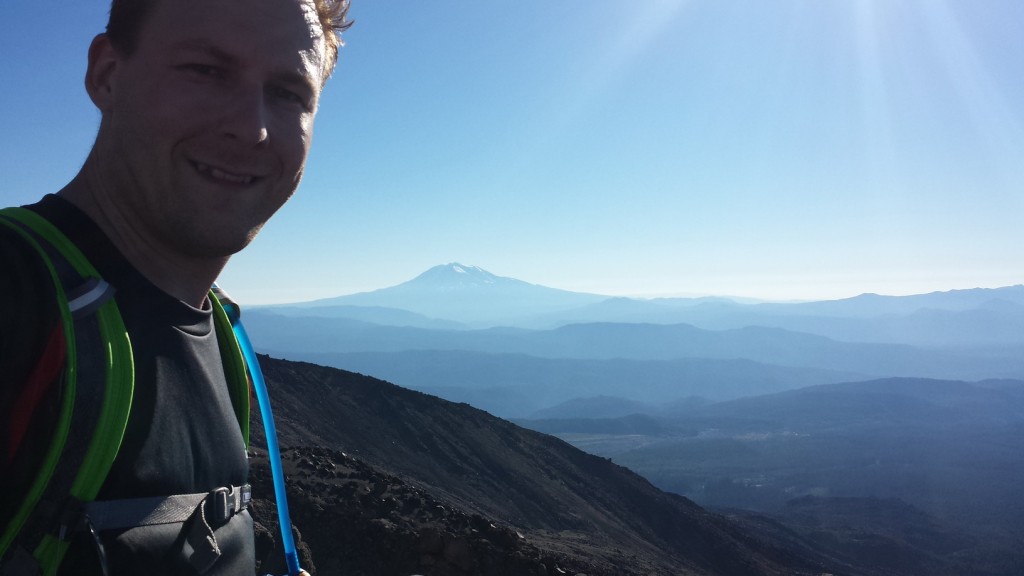 Once I was a bit higher up, I could see Mt. Adams in the East.