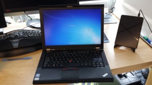 My old Lenovo ThinkPad T410 work laptop.