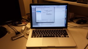 My new MacBook Pro work laptop.