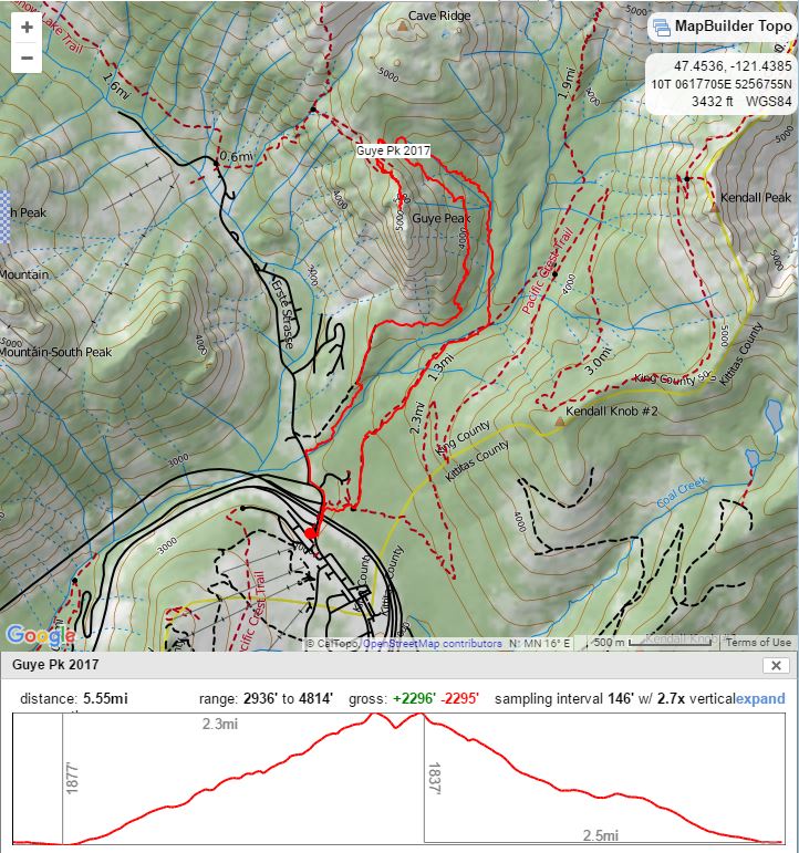 Guye Peak track