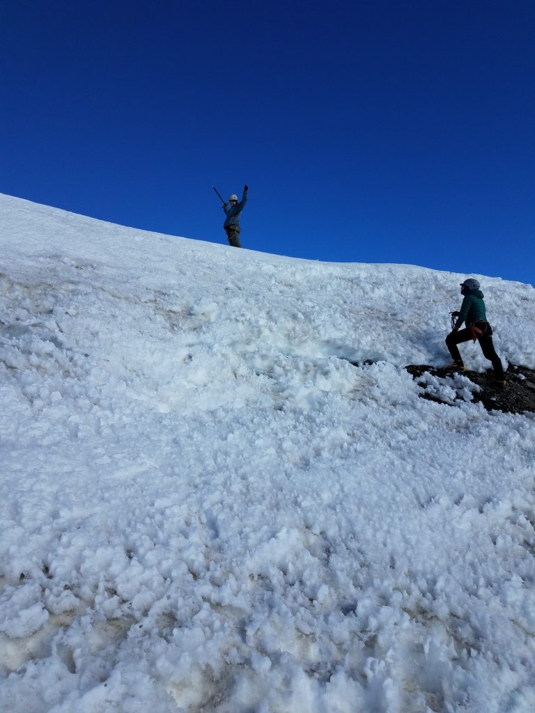 Jenny has reached the Columbia Crest!