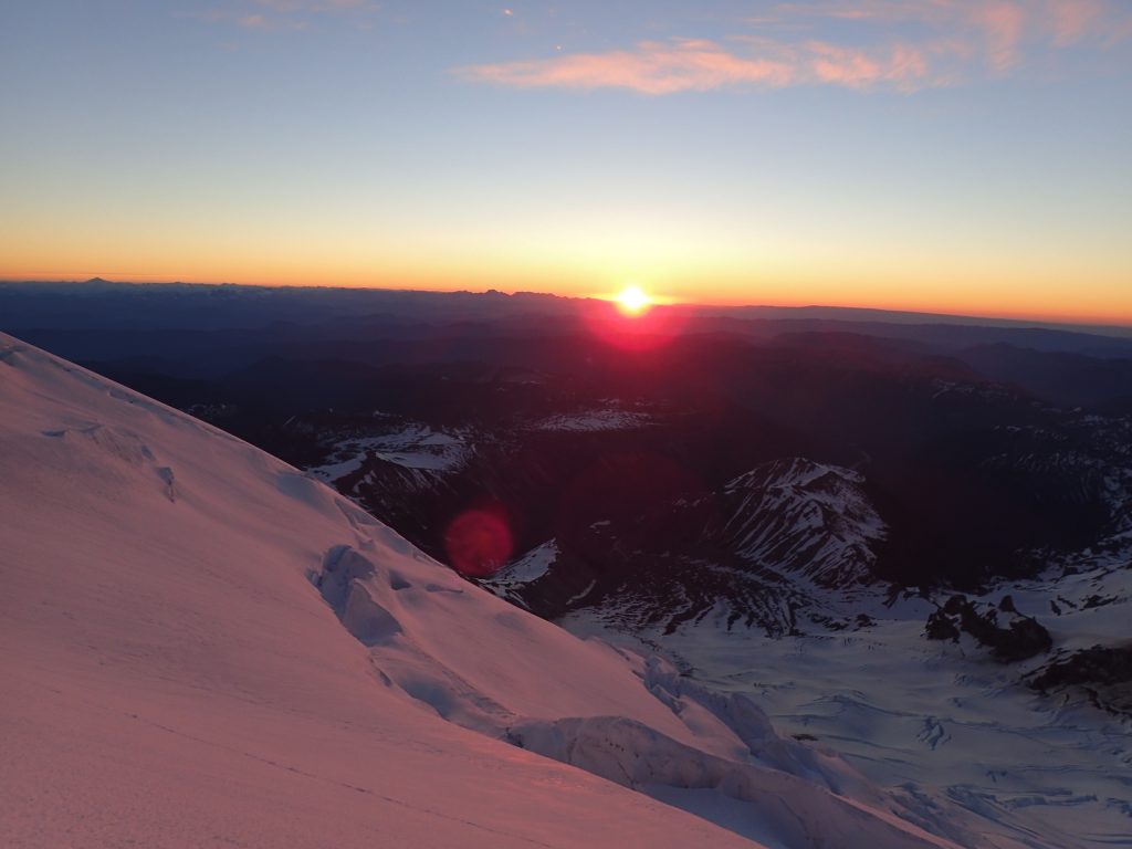 Sunrise at 12,800 feet (picture by Jenny).