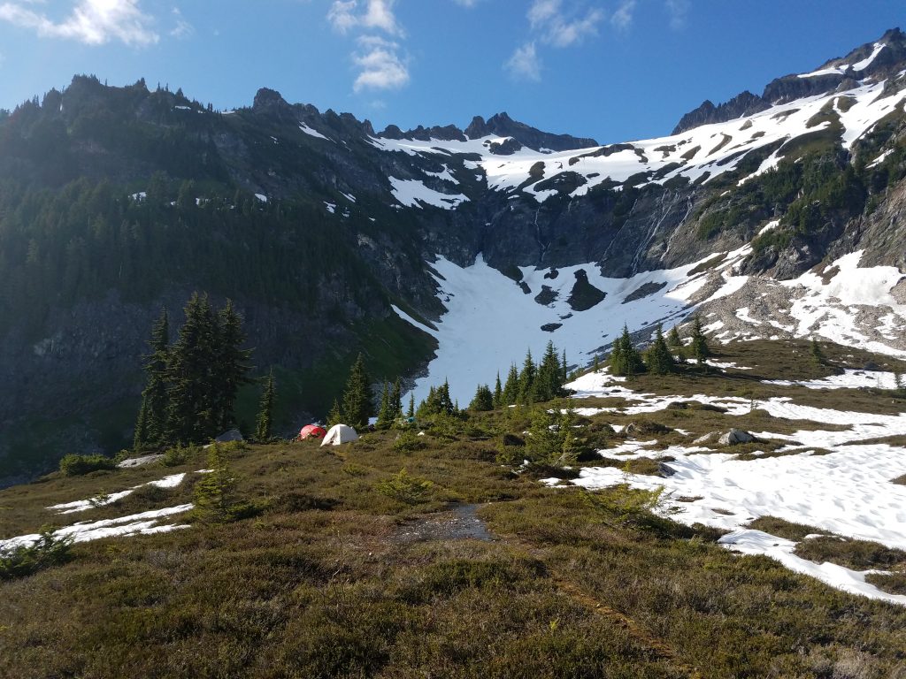 Camp near Dome Peak.