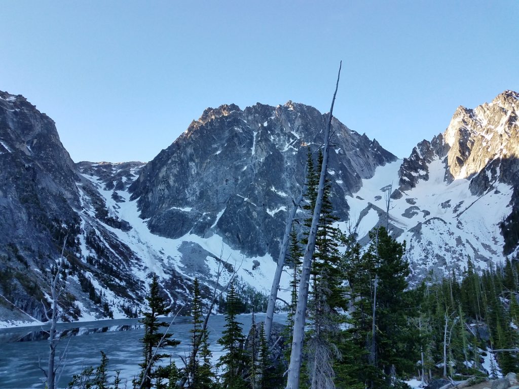 Dragontail Peak from Colchuck Lake.