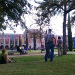 President Leebron's speech in the Academic Quad. "Rice must be Rice."